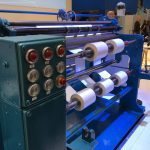 Blickfang: Goebel IMS zeigte einen im Jahr 1939 verkauften Rollenschneider, der bis 2016 im Einsatz war.
