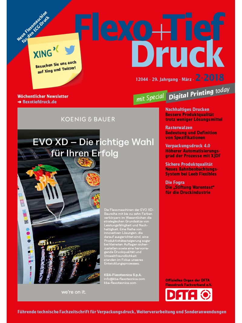 Produkt: Flexo+Tief-Druck 2/2018 Digital