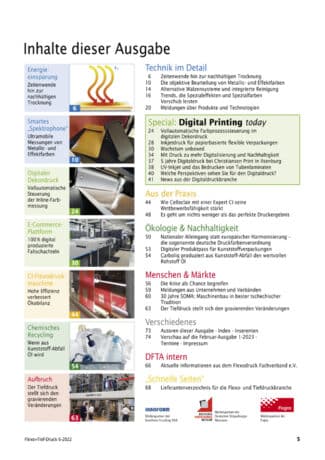 Inhalte der Flexo+Tief-Druck 6-2022