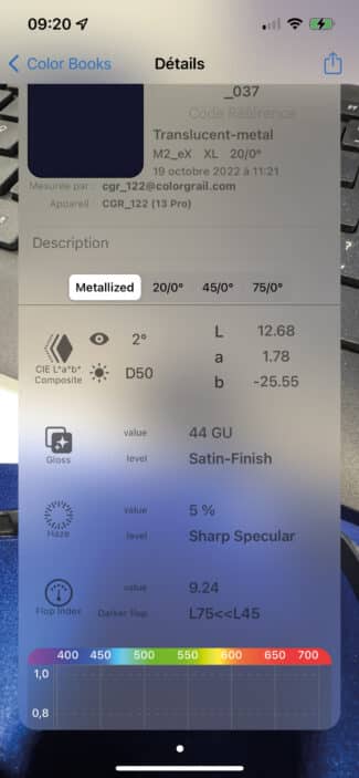 ColorCard Metallic