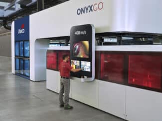 Steuerungseinheit der CI-Flexodruckmaschine Onyx Go von Uteco