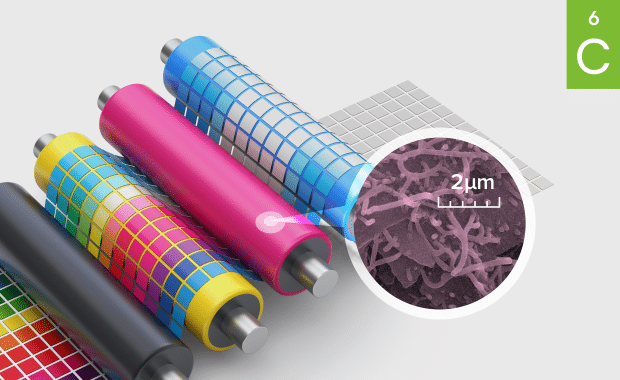 Graphen-Nanoröhren ermöglichen die Herstellung von elektrisch leitfähigen Polyurethan(PU)-Walzen und -Sleeves ohne die mechanischen Eigenschaften negativ zu beeinträchtigen