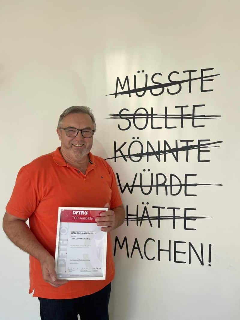 LEEB Flexibles erhält renommierten DFTA-Top Ausbilder-Award