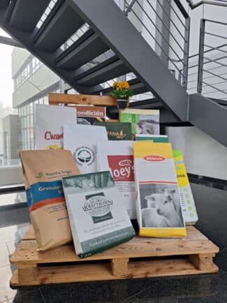 Unterschiedliche Säcke, bedruckt im Flexodruck-Verfahren